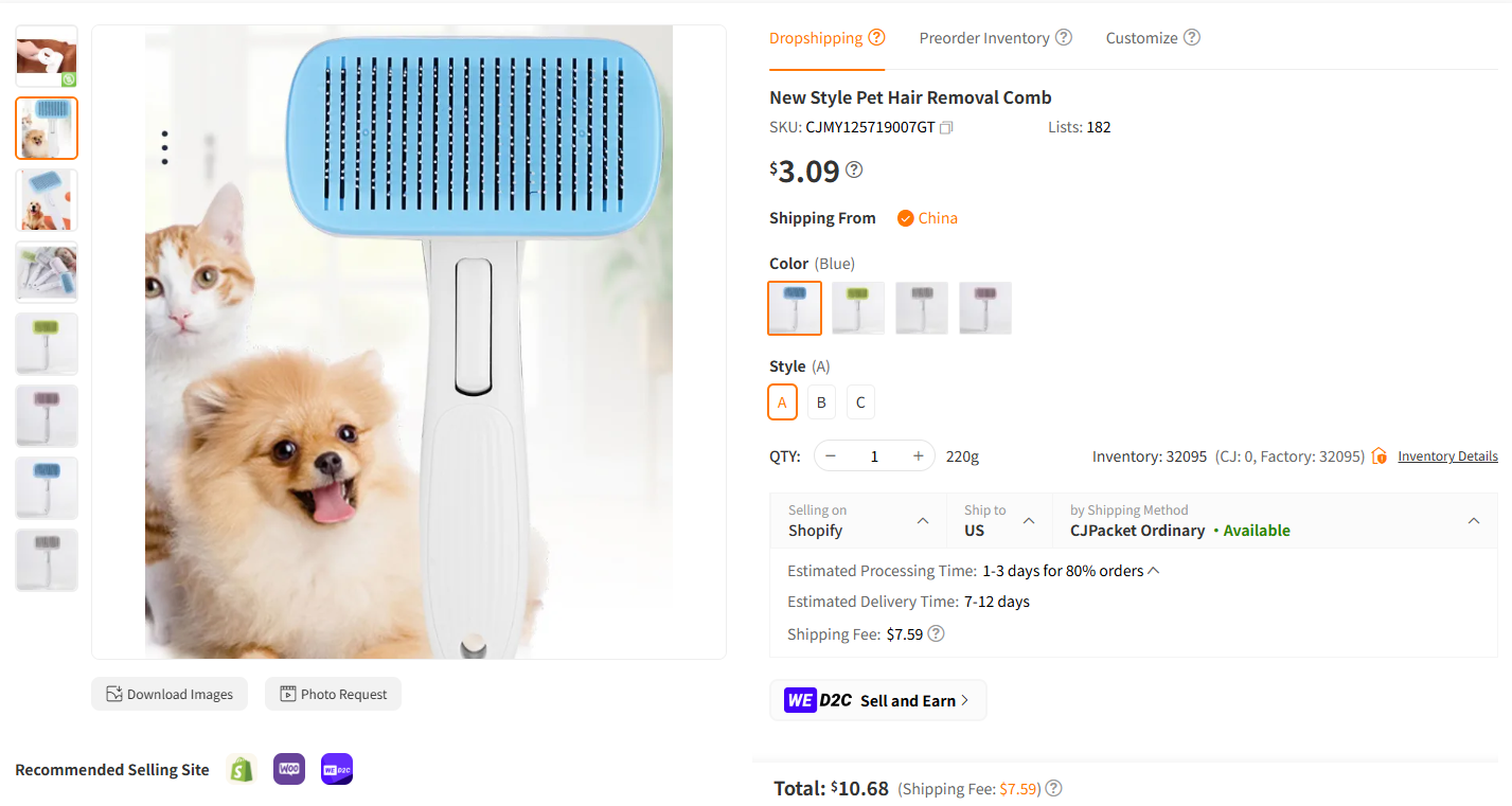 Pet Hair Removal Gloves